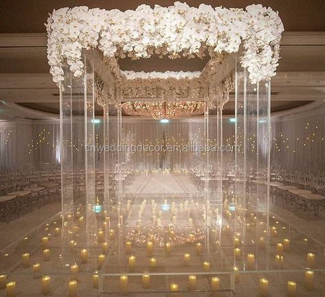 Acrylic Structure, Cake Display Table, Wedding Chuppah, Ceremony Chairs, Mandap Decor, Ceremony Design, Indian Wedding Photographer, Wedding Decor Inspiration, Wedding Hall