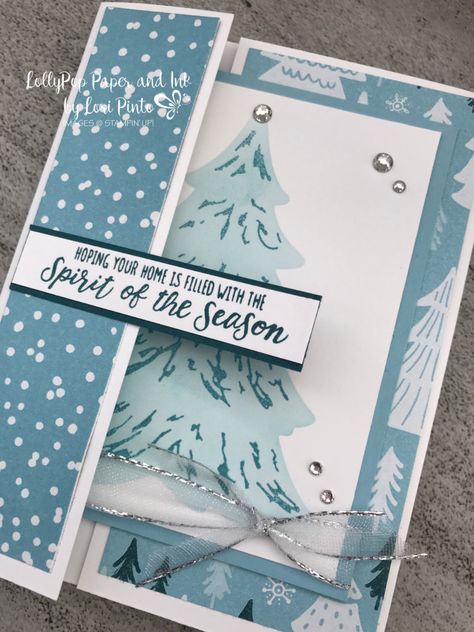 Merriest Trees Stampin Up Card Ideas, Stampin Up Merriest Trees 2023, Merriest Trees Stampin Up Cards, Stampin Up Christmas Cards 2023, Stampin Up Christmas Cards 2023-2024, Stampin Pretty, Christmas Tree Cards, Homemade Christmas Cards, Stampin Up Christmas Cards