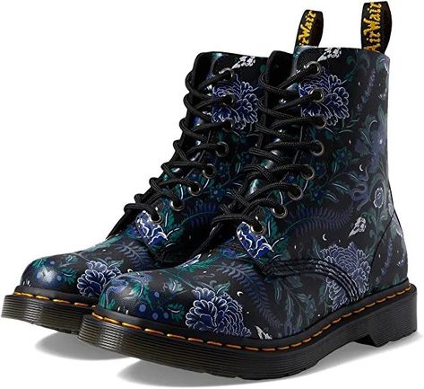 Dr. Martens Women's 1460 Pascal Fashion Boots💜 Dr Martens 1460 Pascal, Shoes Dr Martens, Dr Martens Womens, Garden Boots, Platform Chelsea Boots, Floral Boots, Glitter Boots, Patent Leather Boots, Womens Combat Boots