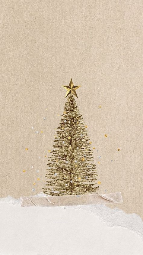 Christmas Tree Iphone Wallpaper, Tree Iphone Wallpaper, Gold Christmas Wallpaper, Christmas Tree Wallpaper Iphone, Tree Mobile, Aesthetic Birthday Cake, Aesthetic Christmas Tree, Golden Christmas Tree, Happy Birthday Invitation Card