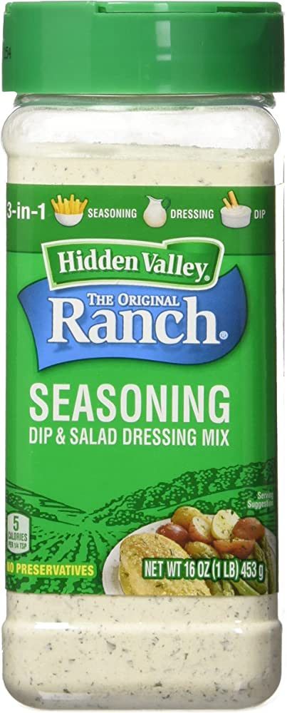 Hidden Valley Original Ranch Salad Dressing and Seasoning Mix (16 Oz.), 453 Grams : Amazon.ca: Grocery & Gourmet Food Spicy Ranch Dip, Spicy Salad Dressing, Hidden Valley Ranch Seasoning, Hidden Valley Recipes, Hidden Valley Ranch Dressing, Spicy Ranch, Homemade Dips, Ranch Mix, Spicy Salad