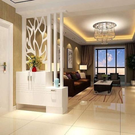 Living Room Designs India, Modern Partition, Modern Partition Walls, Room Partition Wall, Wall Partition Design, Hall Interior Design, Hall Interior, Living Room Partition, Living Room Partition Design