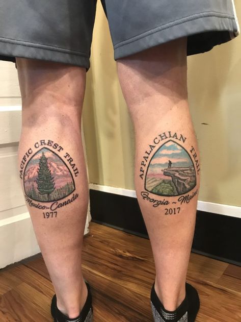 Trail Tattoo, Georgia Tattoo, Colorado Trail, Hiking Tattoo, Inspired Tattoos, Magic Tattoo, Hiking Essentials, Thru Hiking, Tattoo Portfolio