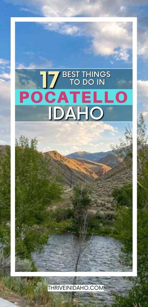 There are plenty of fun things to do in Pocatello Idaho, whether you're looking for outdoor activities, family adventure, to visiting historic landmarks, Pocatello will not disappoint! Explore Idaho, Idaho Vacation, Idaho Adventure, Pocatello Idaho, Idaho Travel, Hidden Places, Idaho Falls, Lake Park, Road Trip Usa