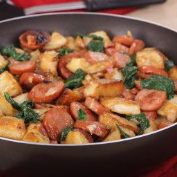 Potato Kielbasa Skillet, Polish Sausage Recipes, Kielbasa And Potatoes, Kielbasa Recipes, Polish Sausage, Kielbasa Sausage, Skillet Potatoes, Resep Salad, Sausage Potatoes