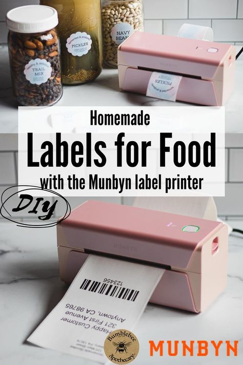 Calling all DIY enthusiasts! Elevate your homemade creations with professional packaging and labeling tips. Discover the art of printing homemade food labels. Whether you're gifting or selling your creations, presentation is key! Explore Munbyn's high-quality materials for custom prints that last. Impress customers and ensure safety with clear ingredient lists and storage instructions. Ready to take your DIY small business to the next level? Dive into our guide now! How To Print Labels, Diy Small Business, Labels Printables Free Templates, Personalized Stickers Labels, Print Labels, Recipes From Scratch, Create Labels, Gaps Diet, Ingredient Labels