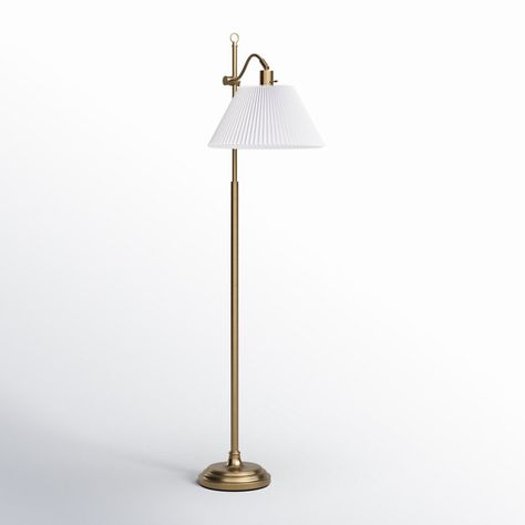 Birch Lane™ Swanmore 64.75'' Brass Task Floor Lamp & Reviews | Wayfair Reading Floor Lamp, Reading Lamp Floor, Task Floor Lamp, Room Ambiance, Master Bedrooms Decor, Patio Furniture For Sale, Outdoor Ceiling Fans, Lamp Sets, Birch Lane