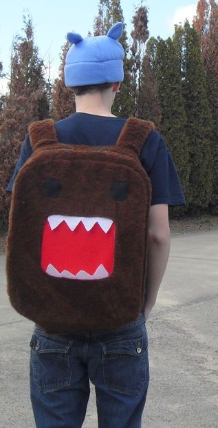 backpack Make A Backpack, Japanese Handicrafts, Domo Kun, Kawaii Diy, Diy Backpack, Cute Bags, Red Fabric, Dream Clothes, Stop Motion