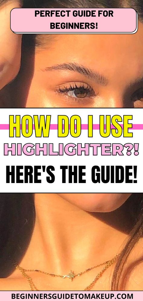 Highlight Stick Makeup, Best Highlighter Stick Makeup, How To Wear Highlighter How To Apply, Highlighter As Eyeshadow, How To Use Blush And Highlighter, How To Use Powder Highlighter On Face, How To Put On Highlighter Makeup, How To Apply Powder Highlighter, Powder Highlighter How To Apply