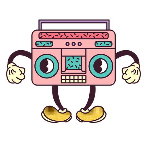 Boombox Character, Flash Ideas, Cartoon Download, Cartoon Png, Photoshop Tutorial Design, Retro Cartoon, Cartoons Png, Retro Cartoons, Shirt Maker