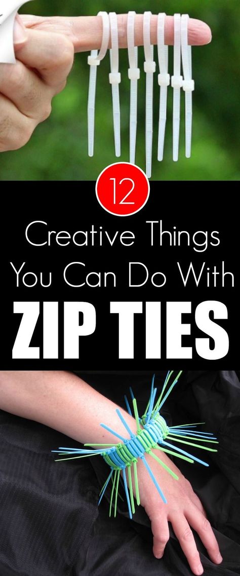 12 Creative Things You Can Do With Zip Ties Right Now Cable Tie Art, Zip Tie Art, Zip Tie Crafts, Zip Tie Hacks, Escape Zip Ties, Ties Crafts, Futuristic Punk, Futuristic Costume, Odyssey Of The Mind