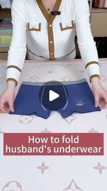 Shirt Folding Board Diy, Folding Of Clothes, Folding Polo Shirts To Save Space, How To Fold Underware Clothes, How To Fold Briefs, How To Fold Underwater, Folding Boxers Shorts, Folding Shorts To Save Space, How To Fold Jumpers