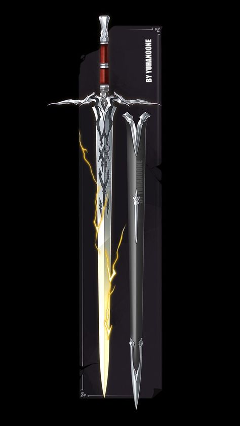 Dual Swords Design, Cool Swords Fantasy, Fantasy Swords Concept Art, Fantasy Swords, Fantasy Blade, Tactical Swords, Types Of Swords, Fantasy Props, Magic Design