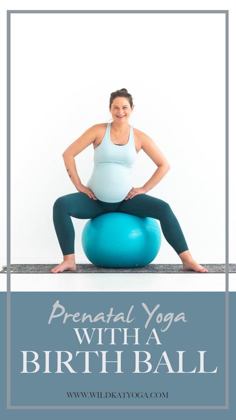 Pregnancy Yoga with a Birth Ball Birth Ball Exercises, Pregnancy Yoga Ball, Pregnancy Care Package, Prenatal Yoga Poses, Yoga Ball Exercises, Birthing Ball, Postnatal Yoga, Exercise Balls, Pregnancy Progression