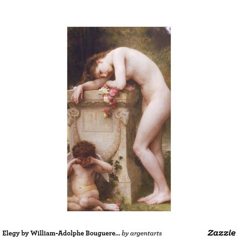 Elegy by William-Adolphe Bouguereau Canvas Print Adolphe Bouguereau, William Adolphe, William Adolphe Bouguereau, Academic Art, Tile Murals, Oil Painting Reproductions, Painting Reproductions, Classic Art, Art History