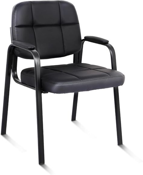 Amazon.com: CLATINA Guest Reception Chair, Conference Room Chairs Waiting Room Chairs with Padded Arms Desk Chair No Wheels Leather Office Chair for Office, Office Guest Chairs & Reception Chairs, Set of 1 : Office Products Office Guest Chairs, Conference Room Chairs, Waiting Room Chairs, Reception Chair, Guest Chair, Leather Office Chair, Phone Wallpaper Images, Desk Chair, Office Chair