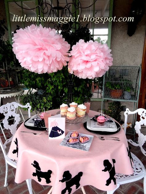 LittleMissMaggie: Poodle Party I WANNA PARTY LIKE THIS! U AND MEGAN CAN THROW IT FOR ME! 1950s Party Ideas, 50s Party Decorations, Grease Themed Parties, Fifties Party, Poodle Party, 50s Theme Parties, Resort Activities, Sock Hop Party, Bolo Vintage