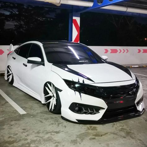 Honda Civic 2017 Modified, Honda Civic 2016 Modified, Honda Civic Modified, Civic Turbo, Honda Civic 2017, Honda Civic Car, Honda Civic Sport, Civic Car, Slammed Cars