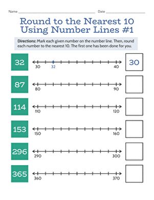 Next stop: Pinterest Rounding To Nearest 10, Rounding To The Nearest 10, Rounding Numbers, 1 Worksheet, Number Lines, Eureka Math, Number Line, Next Stop, Math Resources