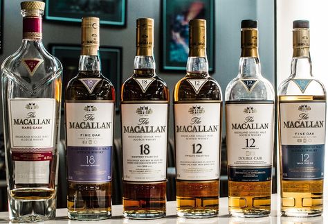 Macallan Whisky, Pretty Alcoholic Drinks, Single Malt Whiskey, Whisky Bottle, Good Cigars, Cocktail Desserts, Cigars And Whiskey, Rye Whiskey, Scotch Whiskey