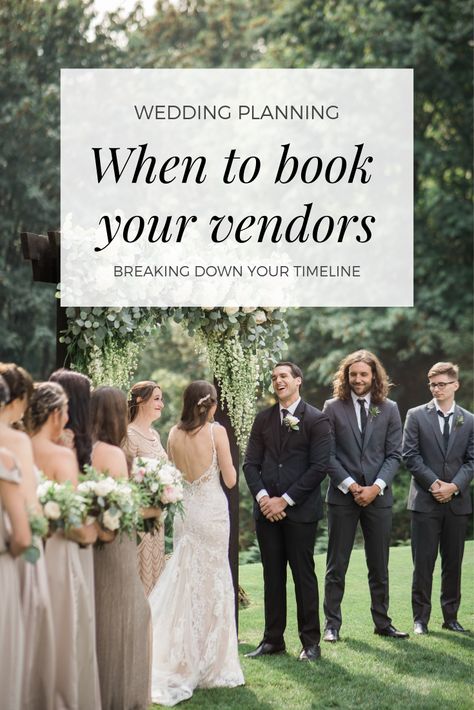 Wedding Vendor Booking Timeline, When To Book Wedding Vendors, Wedding Vendor Timeline, Wedding Vendors Booth, Wedding Vendors Checklist, Vendor Tips, Wedding Tips For Vendors, Wedding Squad, Event Planning Career