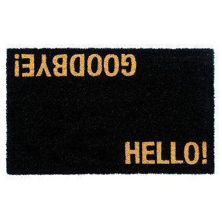 Hello Goodbye, Cool Doormats, Bold Text, Coir Doormat, Outdoor Door Mat, Rug Cleaning, All Modern, The Outdoors, Favorite Things Gift