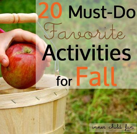 20 Must-Do Favorite Activities for Fall via Inner Child Fun Fall Activities For Kids, Autumn Celebration, Fall Break, Chevrolet Traverse, Youth Group, Fall Activities, Fabulous Fall, Happy Fall Y'all, Fall Party