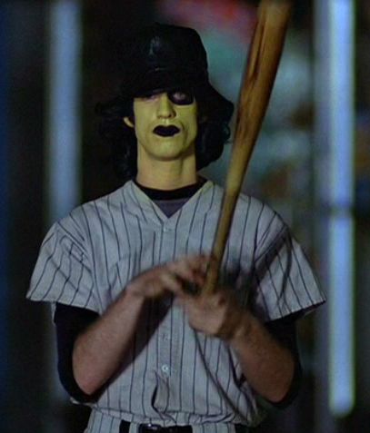 I've always wanted to give this costume a shot, and maybe I could do a vamped up version?  The Baseball Furies gang from the Warriors. Warriors Baseball, Baseball Bat Apocalypse, Warriors Movie, Warriors 1979, Baseball Action Shots, Baseball Costumes, Warriors Movie 1979, Baseball Furies, The Warriors Baseball Furies