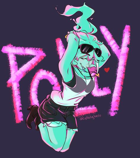 Polly Geist, Monster Prom, Roleplay Characters, Cosplay Makeup, Character Ideas, Hotel Art, Twitter Search, Slime, Tv Series