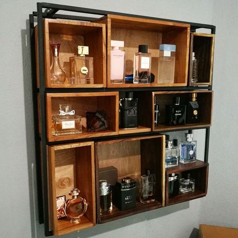 discover best man parfume that woman love for recive compliment Parfume Shelves Ideas, Cologne Shelf For Men, Fragrance Organization Ideas, Perfume Cabinet Display, Fragrance Display Home, Perfume Shelf Ideas Bedroom, Fragrance Display Ideas, Fragrance Cabinet, Perfume Shelf Ideas