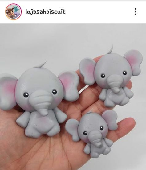 Elephant Polymer Clay, Polymer Elephant, Elephant Clay Art, Elephant Clay, Polymer Clay Elephant, Elephant Keychain, Beading Crafts, Polymer Clay Christmas, Elephant Baby Showers