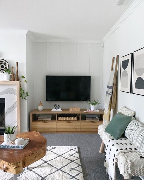 Interesting Rooms, Tv Nook, Board And Batten Wall, Living Vintage, Friday Nights, Cozy Spot, Budget Home Decorating, Bedroom Accent, Accent Wall Bedroom