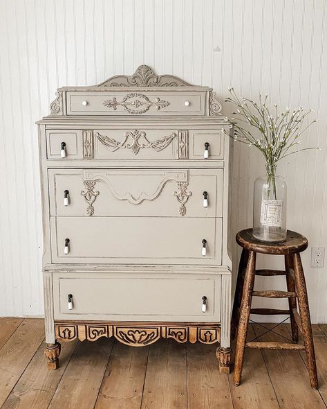 1920s Furniture Bedroom Sets, Antique Dresser On Wheels, 1920 Dresser, Armoire Dresser, 1920s Chest Of Drawers, Dresser Furniture, Eastlake Dresser White, Solid Wood Dresser, Reupholster Furniture