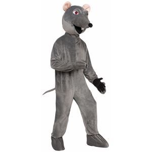 Rat Mascot Jumpsuit Adult Unisex Costume - 394856 | trendyhalloween.com Goofy Costume, Rat Costume, Mouse Costume, Celebrity Style Red Carpet, Trendy Halloween, Big Head, The Outfit, Rodents, Cool Costumes