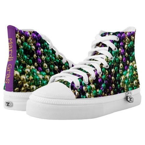 Mardi Gras Shoes, Shoes Sneakers High Tops, Southern Louisiana, Mardi Gras Carnival, Canvas Slip On Shoes, Mardi Gras Party, Mardi Gras Gifts, Shoe Art, Shoe Closet