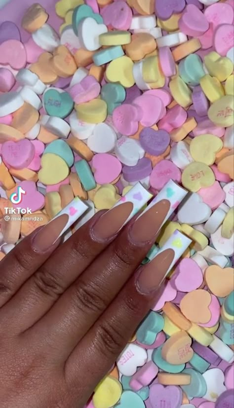 Nail Ideas Valentines Day, Nail Ideas Valentines, Ideas Valentines Day, Vday Nails, Valentines Day Nails, Acrylic Nail Shapes, February Nails, Long Nail Designs, Nail Designs Valentines