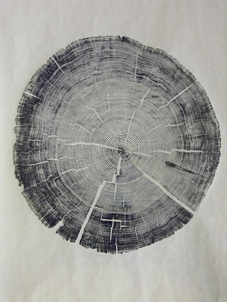 Bryan Nash Gill - Woodcut Prints Tree Ring Art, Woodcut Art, Tree Stump, Textures Patterns, A Tree, Print Making, Illustration Art, Illustrator, Art Inspiration