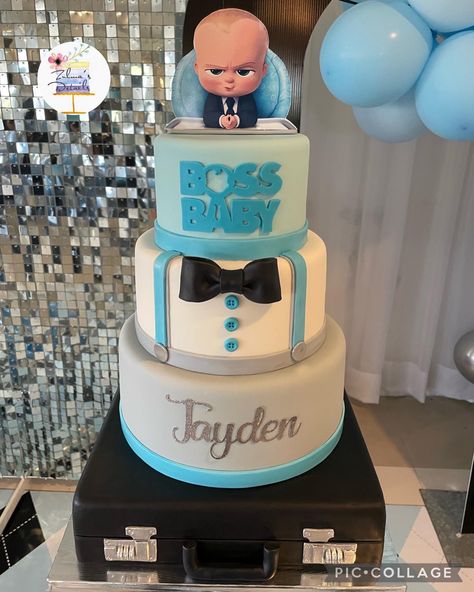 Boss Baby Birthday Party Boy Cake, Babyboss Birthday Theme, Boss Baby 1st Birthday Boy, Baby Boss Birthday Party Theme, Boss Baby Birthday Theme, Boss Baby Theme Cake, Boss Baby Birthday Cake, Boss Baby Birthday Party Boy, Baby Boss Cake