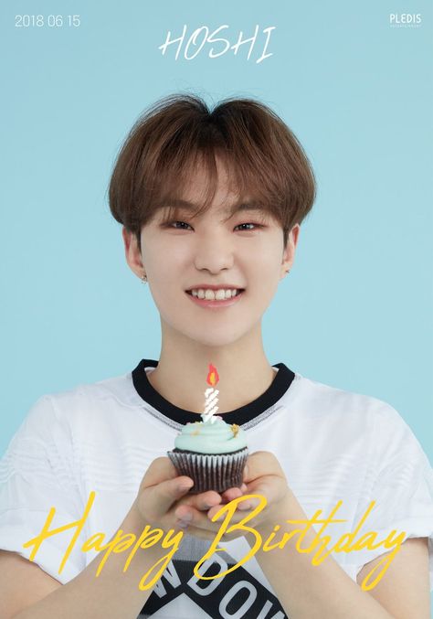 Seventeen Comeback, Star In Japanese, Happy Birthday Prince, Seventeenth Birthday, Seventeen Hoshi, Seventeen Debut, Hoshi Seventeen, Happy Birthday To Us, Aesthetic Japan