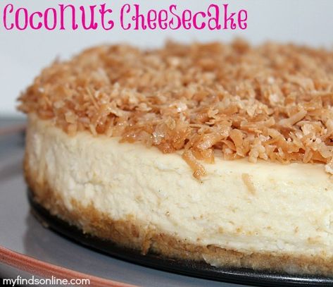 Swirled Cheesecake, Chocolate Swirl Cheesecake, The Best Cheesecake, Delicious Cheesecake Recipes, Swirl Cheesecake, Coconut Cheesecake, Caramel Drizzle, Coconut Desserts, Fruit Cocktail