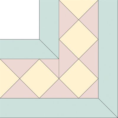 Diamond Star Squares Quilt Border Pattern Piano Keys Quilt Border, Borders For Quilts, Quilt Border Ideas, Quilting Borders, Free Quilt Tutorials, Squares Quilt, Lattice Quilt, Panel Quilt Patterns, Border Patterns