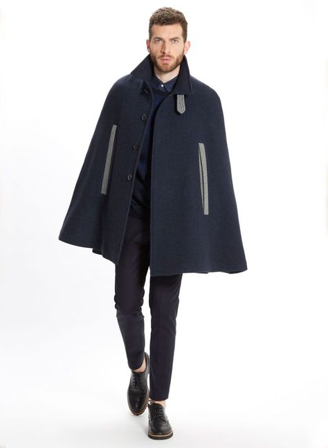 Gothic Fashion Men, Mens Cape, Cape Outfit, Coat Cape, Cape Fashion, Overcoat Men, Cape Designs, Cape Coat, Men Fashion Casual Outfits