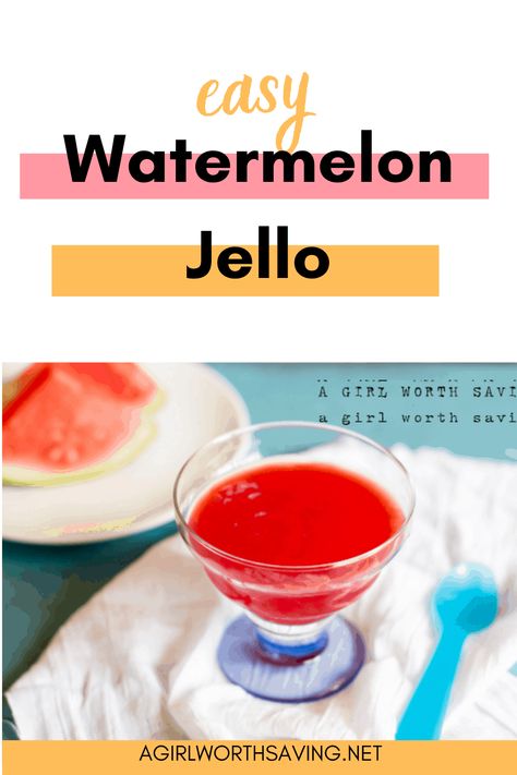 There is nothing like a sweet slice of watermelon on a hot summer day. Take some of that fresh fruit and make this super simple Watermelon jello recipe Watermelon Jello, Whole 30 Dessert, Jello Recipe, Healthy Party Food, Nut Milk Bag, Aip Diet, Autoimmune Protocol, Jello Recipes, Fresh Watermelon