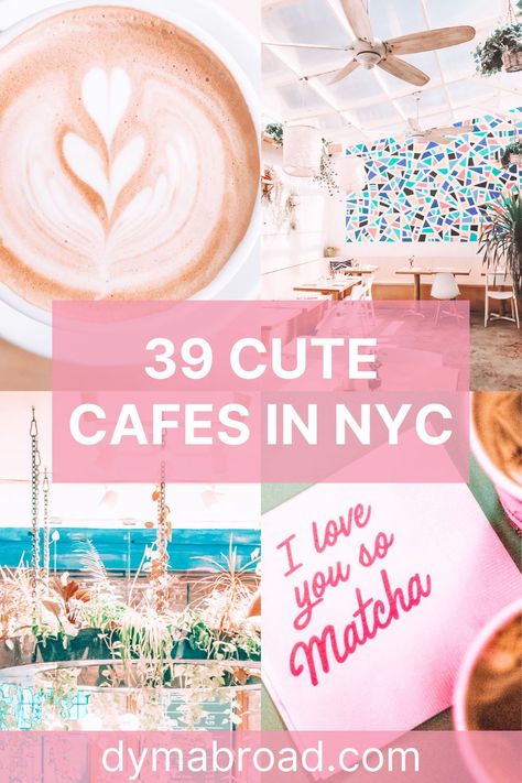 Visiting cute cafes in NYC is amazing. There are so many pretty cafes in New York City with flowers, colorful spots, and so much more! #nyc #newyork #usa #prettycafes #cutecafes Pietro Nolita Nyc, Cute Cafes In Nyc, New York Cafes, Nyc Cafe Aesthetic, Nyc Cafes, Best Pizza In Nyc, Dumbo Nyc, New York Cafe, Cafe Nyc