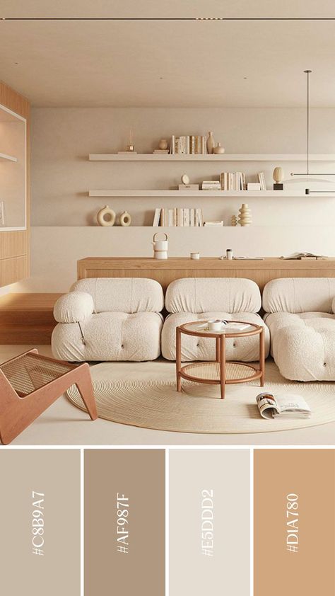 Room Color Combination Ideas, Neutral Living Room Colors, Living Room Color Combination, Diy Decoration Ideas, Interior Design Color Schemes, Color Combinations Home, Green Living Room Decor, Room Color Combination, Living Room And Kitchen Design