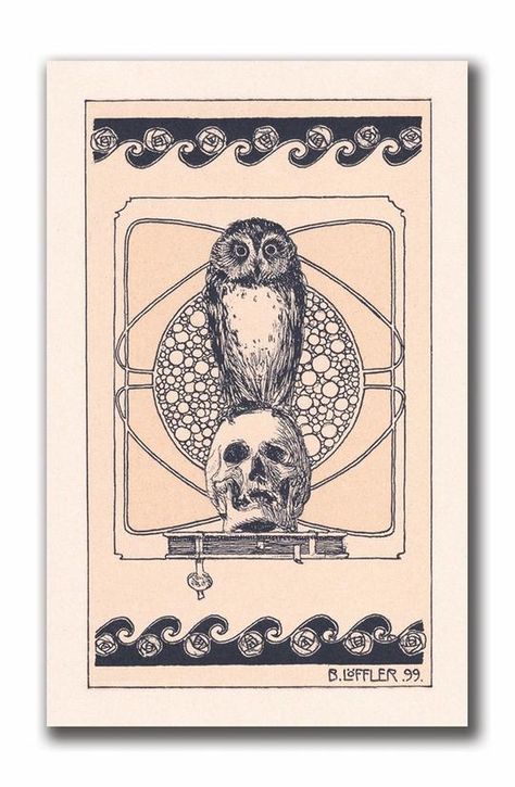 Limited edition high-quality prints created from antique source material in the Century Guild archive. Art Nouveau Zodiac, Art Nouveau Skeleton, Art Nouveau Astrology, Art Nouveau Tarot Cards, Antique Occult Illustrations, Modern Art Movements, Art Nouveau Illustration, Macabre Art, Art Archive