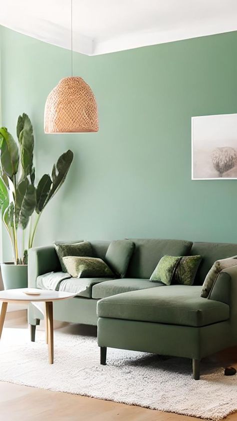 Sage green Living room ideas Mood Living Room, Sage Green Living Room Ideas, Sage Green Design, Sage Green And Grey, Room Ideas Color, Green Living Rooms, Green Living Room Ideas, Living Room Color Combination, Sage Green Living Room