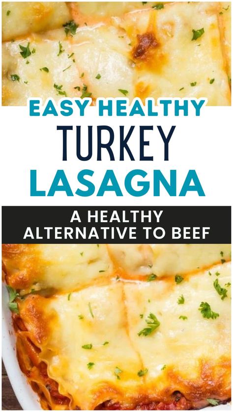 You're due for an easy turkey lasagna recipe that packed full of flavor. A simple homemade sauce with a ton of veggies and topped off with gooey cheese. Make this lasagna recipe with ricotta with leftover Thanksgiving or Christmas turkey for simple quick and easy weekday lunch anad dinner ideas. Up there with the best turkey lasagna recipes, this one is sure to be a hit with the whole family so get the full ground turkey lasagna recipe HERE! Ground Turkey Lasagne Recipes, Turkey Meat Lasagna Recipe, Ground Turkey Lasagna Recipe, Turkey Lasagna Recipe Healthy, Lasagna Turkey Meat, Healthy Turkey Lasagna, Turkey Lasagna Recipe With Ricotta, Turkey Lasagna Recipe, Turkey Stir Fry Recipes