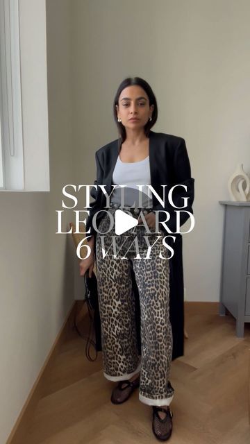 @sheerluxe_me on Instagram: "This week, @__amrita__singh__ shows us 6 ways to wear these @mango leopard print trousers…

Look 1: 
@thefrankieshop Shirt
@12storeez Selt
@adidas Sambas
Balenciaga Bag 
Hermès Scarf 
@cosstores Earrings

Look 2:
Jil Sander Coat
@oysho Tank 
Khaite Belt 
@maisonalaia Shoes & Bag

Look 3 
@paolavilas Earrings
Bottega Veneta Shirt
Khaite Belt

Look 4:
@cosstores Blazer
Victoria Beckham T-Shirt
Khaite Belt
@byalona Earrings
Bottega Clutch
@studioamelia_ Shoes

Look 5:
@hm Shirt
Khaite Belt
Bottega Bag

Look 6:
@theory__ Blazer
Tiffany Necklace
@manu_atelier Bag
Hermès Scarf" Leopard Trousers Outfit Street Styles, Leopard Trousers Outfit, Leopard Belt Outfit, Leopard Print Trousers Outfit, Leopard Bag Outfit, Khaite Belt, Bottega Clutch, Bottega Veneta Shirt, Leopard Shoes Outfit