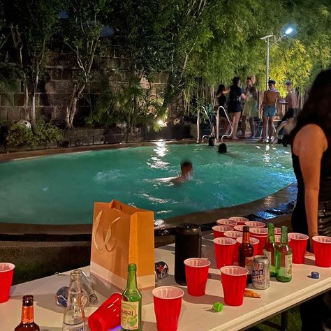 Frat Pool Party, Frat House Party, Frat Aesthetic, Halloween Pool Party, House Party Aesthetic, Frat House, Frat Party, Waka Flocka, Alcohol Poisoning